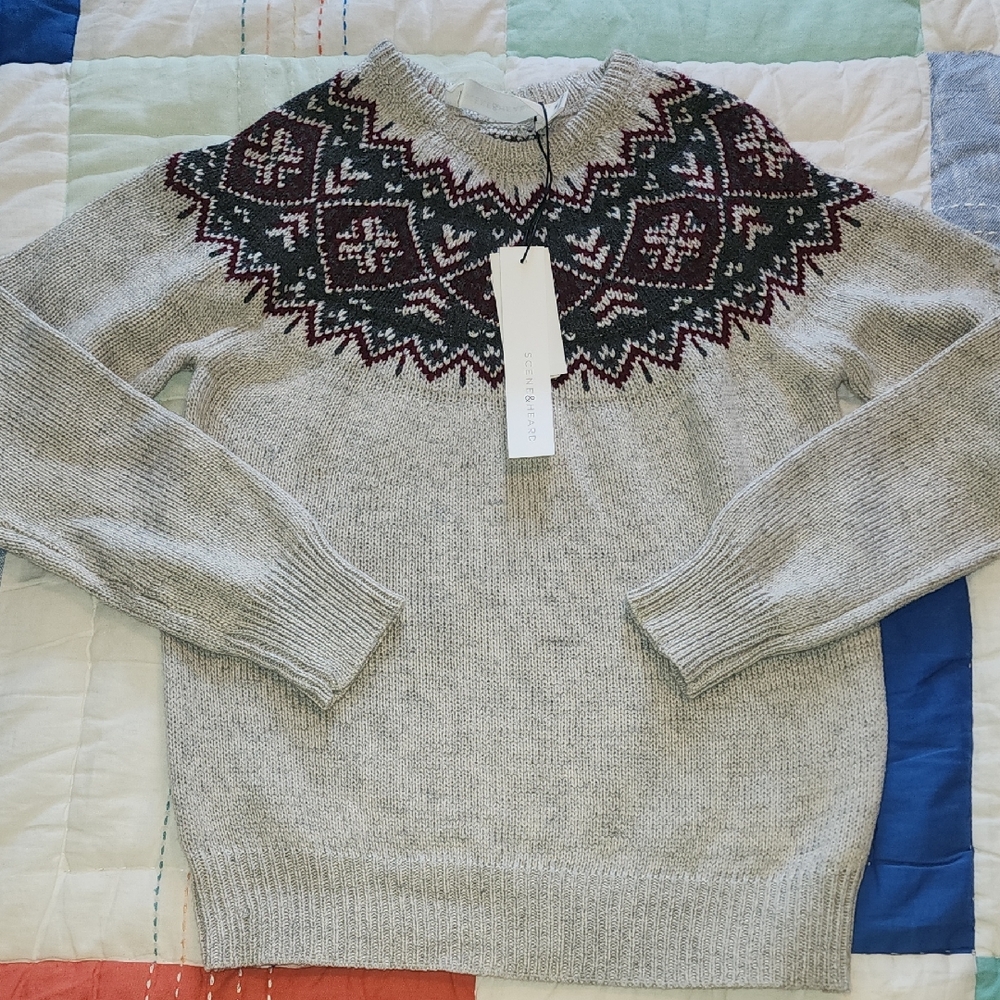 NWT Scene & Heard Sweater Size 6/7
